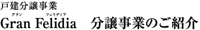 新築分譲戸建事業 Gran Felidia 分譲事業のご紹介